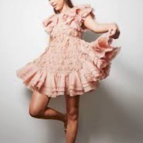 Zimmermann Dancer Frilled Mini Dress size 2 AU size 6-8 US - Picture 4 of 8